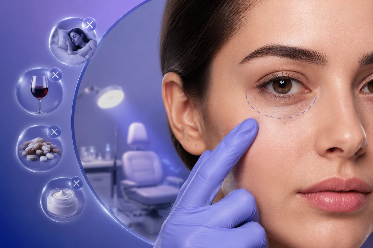 مراقبت های تزریق فیلر زیر چشم